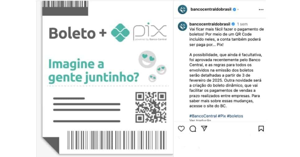 Comunicado do BC (Reprodução/Instagram) Comunicado do BC (Reprodução/Instagram)