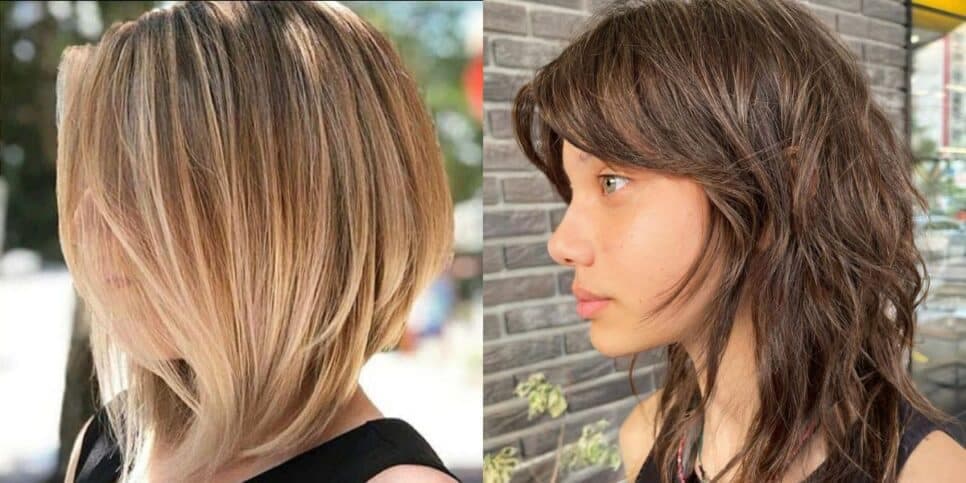 Corte Long Bob e Shaggy Hair (Reprodução: Montagem TV Foco) Corte Long Bob e Shaggy Hair (Reprodução: Montagem TV Foco)