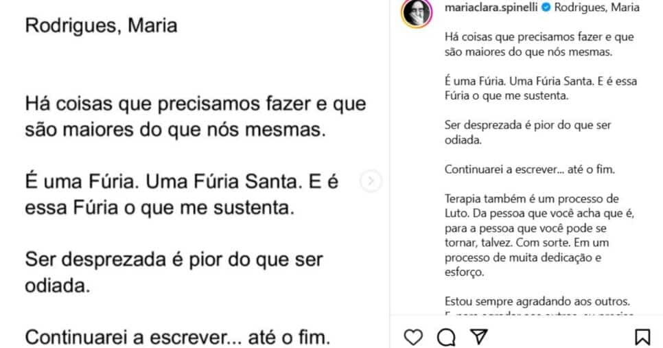 A famosa ex-atriz da Globo, Maria Clara (Foto: Reprodução) A famosa ex-atriz da Globo, Maria Clara (Foto: Reprodução)