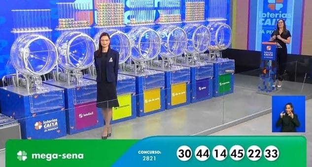 Sorteio da Mega-Sena (Foto: Reprodução / Caixa)
Sorteio da Mega-Sena (Foto: Reprodução / Caixa)