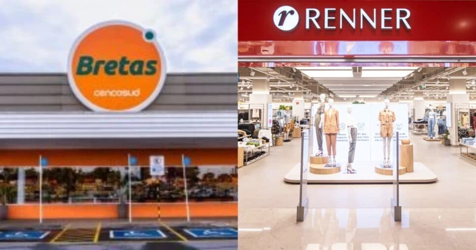 Supermercado Bretas e Renner - Foto: Montagem
