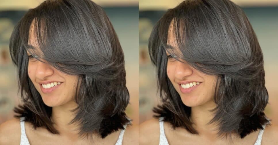 Corte Butterfly cut curto - Foto: Internet Corte Butterfly cut curto - Foto: Internet