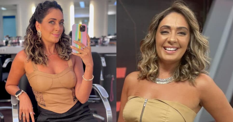 Mirelle Moschella, apresentadora da Band (Foto: Reprodução/Montagem TV Foco)