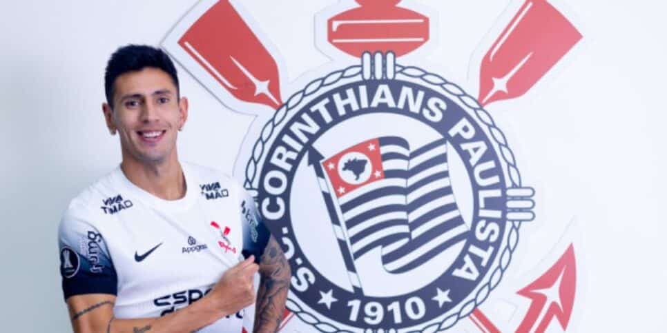 O lateral-esquerdo deve estrear somente no Brasileirão (Reprodução: Corinthians/Divulgação)