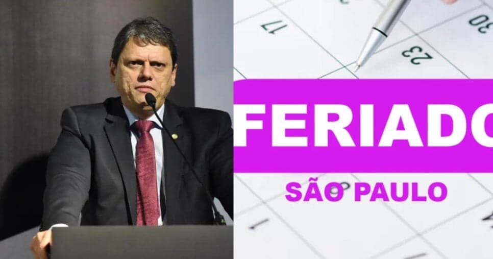 Tarcísio já sabe: Feriado é confirmado sexta-feira (19/06) em cidade em SP