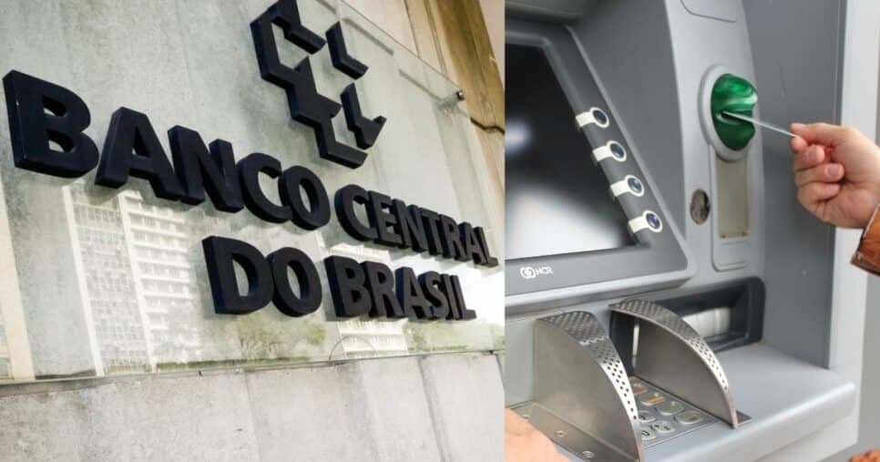 Banco Central e caixa eletrônico (Fotos: Reproduções / Aloisio Maurício / Canva)