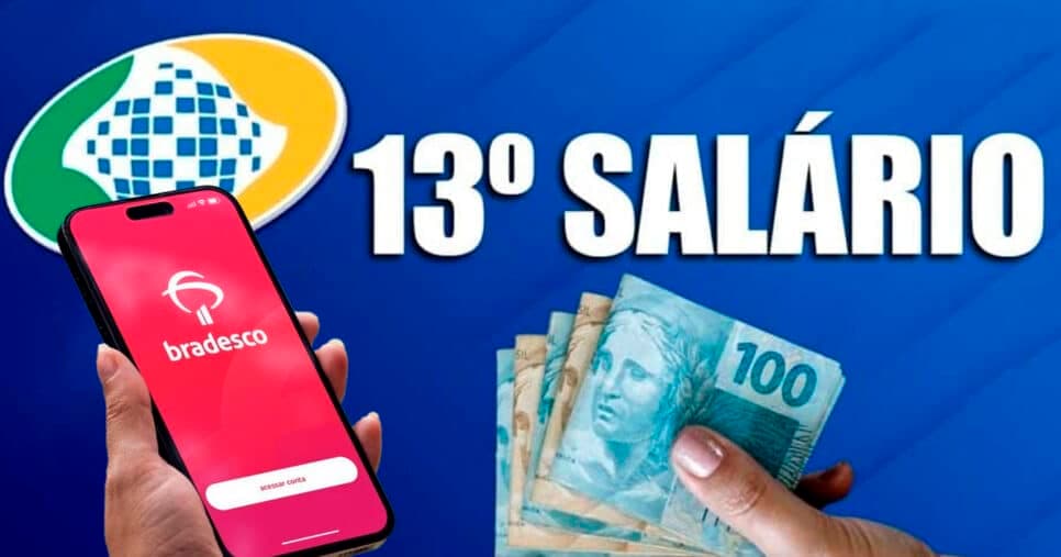 Bradesco comunica antecipação do 13º salário além do INSS
