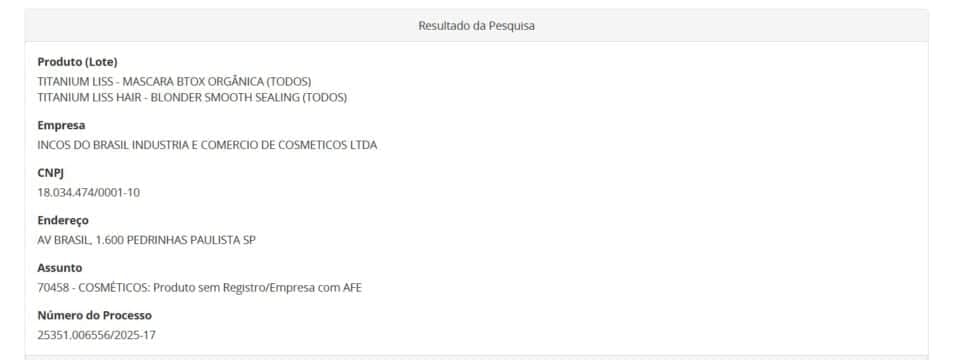 Resolução da ANVISA contra produtos pt 1 (Foto Reprodução/ANVISA) Resolução da ANVISA contra produtos pt 1 (Foto Reprodução/ANVISA)