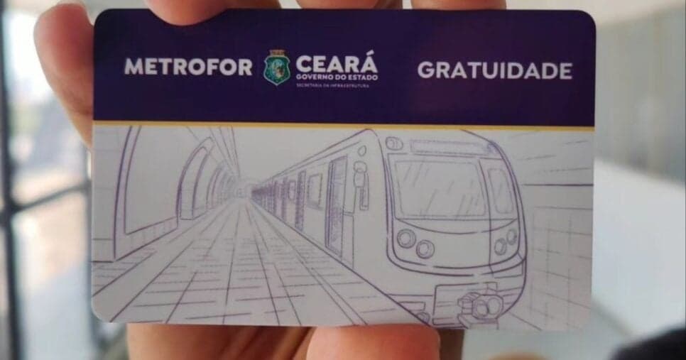 Cartão Gratuidade Metrofor (Foto: Reprodução/ Internet)