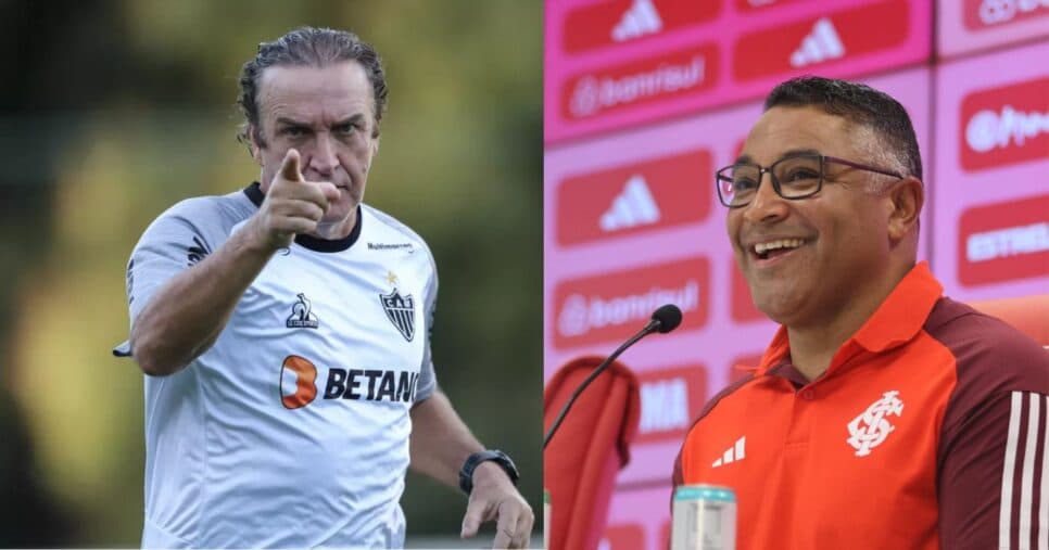 Adeus: Cuca leva rasteira de Roger Machado no Atlético-MG e tem maior trunfo arrancado pelo Internacional
