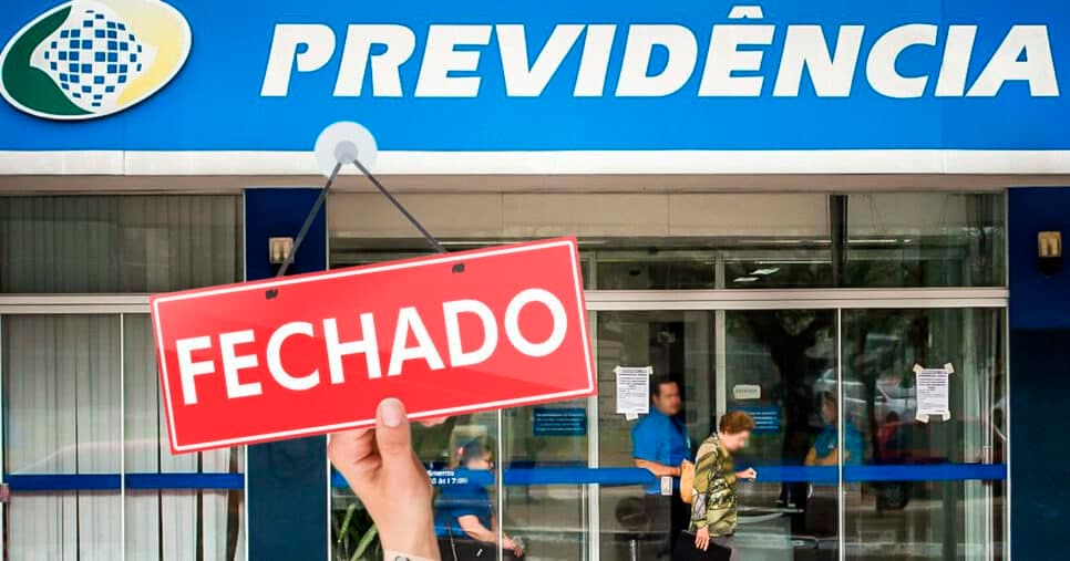 INSS - Agência fechada (Foto: Reprodução)