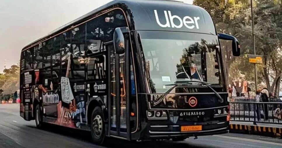 Ônibus da Uber (reprodução /Internet) Ônibus da Uber (reprodução /Internet)