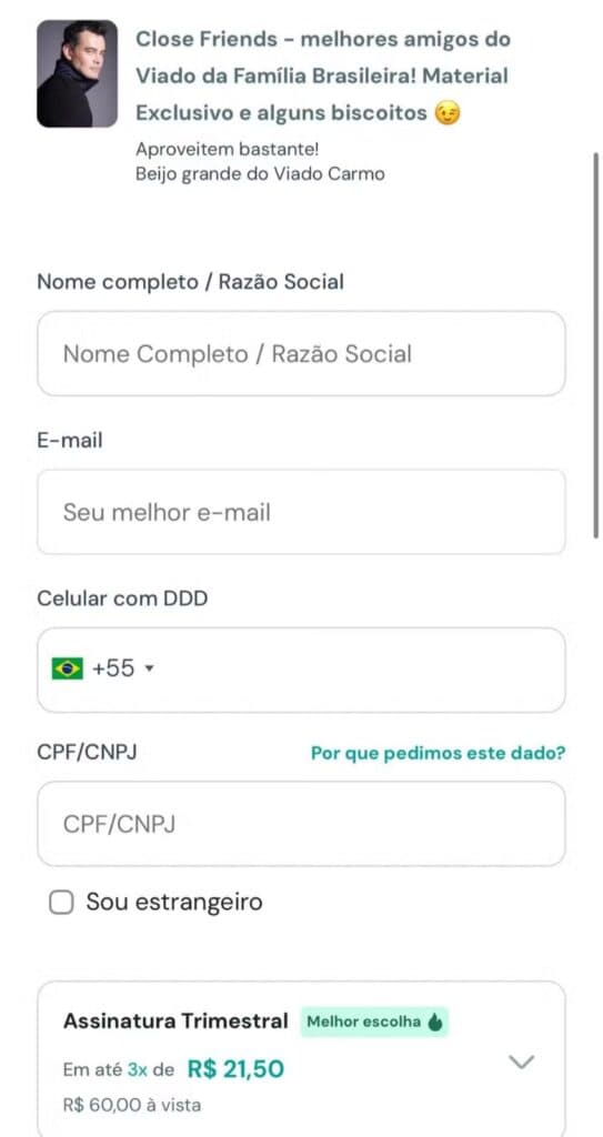 Close Friends do famoso já está aberto (Foto: Reprodução) Close Friends do famoso já está aberto (Foto: Reprodução)