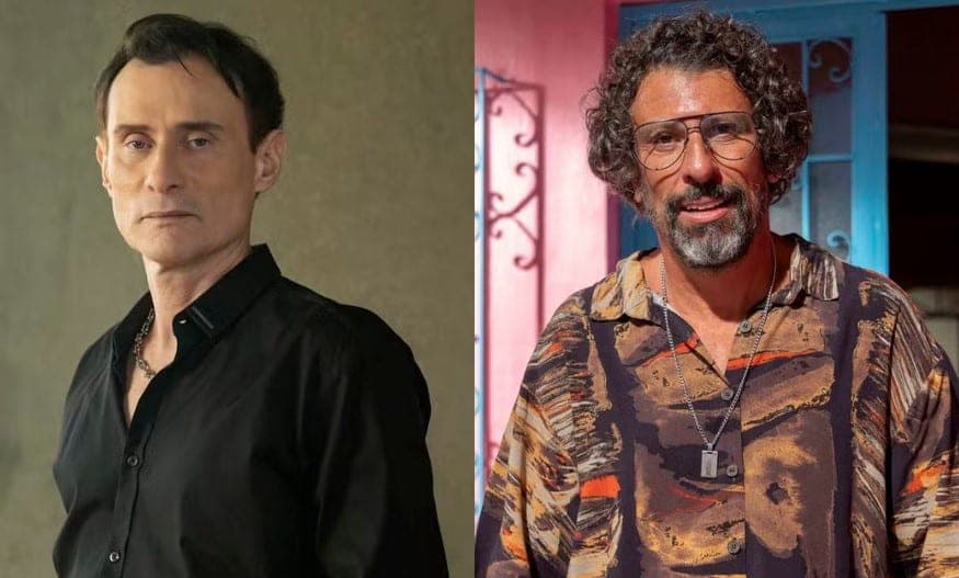 Gerson (Enrique Diaz) e Osmar (Milhem Cortaz) em Volta por Cima (Foto: Reprodução / Globo)
Gerson (Enrique Diaz) e Osmar (Milhem Cortaz) em Volta por Cima (Foto: Reprodução / Globo)
