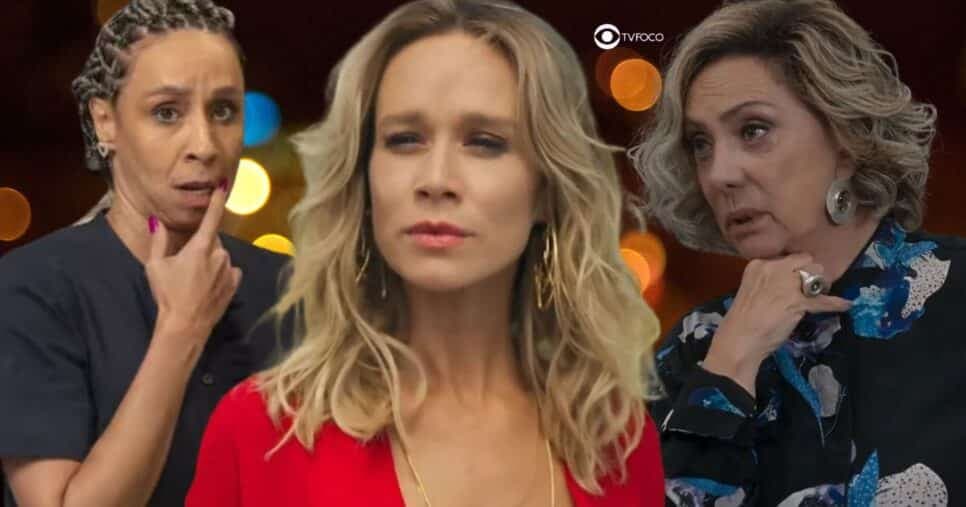 Leidi, Ísis e Berta em Mania de Você (Foto: Reprodução / Globo / Montagem TV Foco) Leidi, Ísis e Berta em Mania de Você (Foto: Reprodução / Globo / Montagem TV Foco)