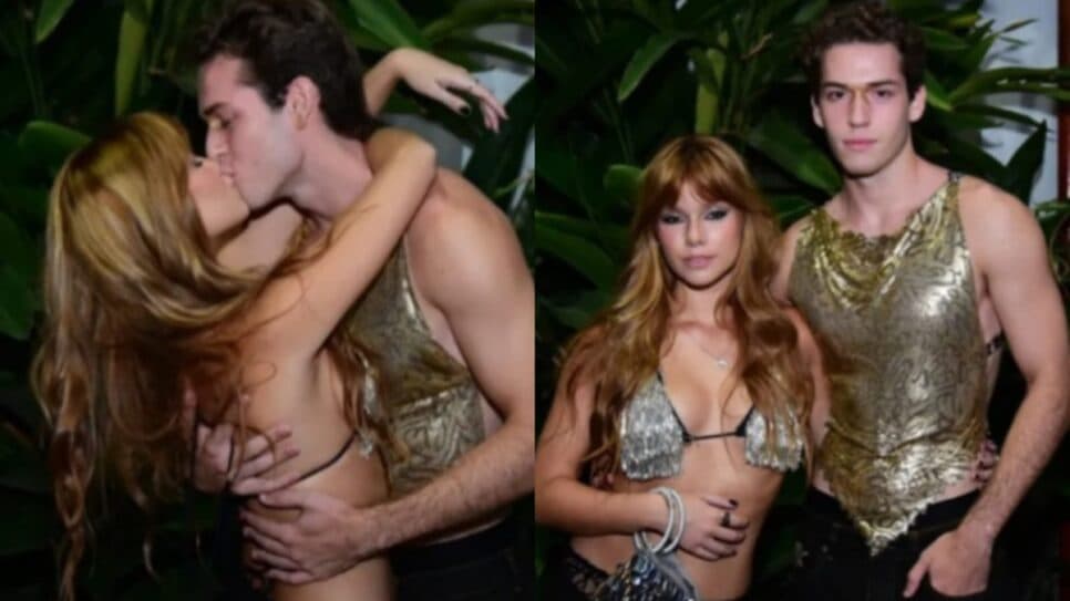 O casal discreto assumiu o relacionamento sério em evento de Carnaval (Fotos: Reprodução/ Webert Belicio/ AgNews) O casal discreto assumiu o relacionamento sério em evento de Carnaval (Fotos: Reprodução/ Webert Belicio/ AgNews)