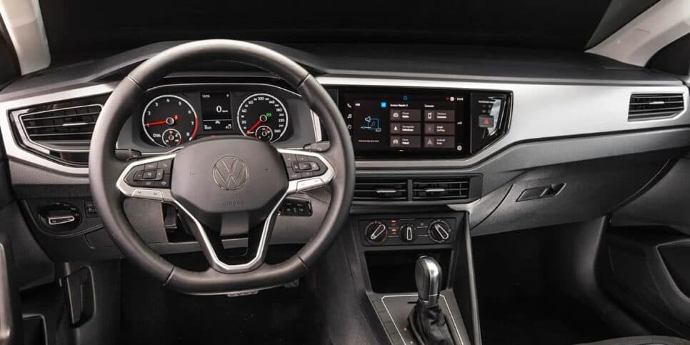 Parte interior do Nivus (Reprodução: Volkswagen) Parte interior do Nivus (Reprodução: Volkswagen)