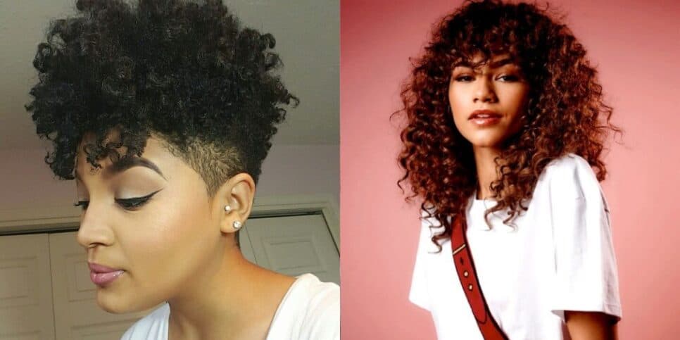 Tapered Cut e Curly Shaggy (Reprodução: Montagem TV Foco) Tapered Cut e Curly Shaggy (Reprodução: Montagem TV Foco)