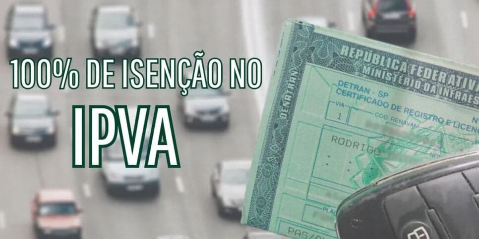 Descontão de até 100% no IPVA: Isenção chega em SP, RJ e MG pra salvar lista de motoristas