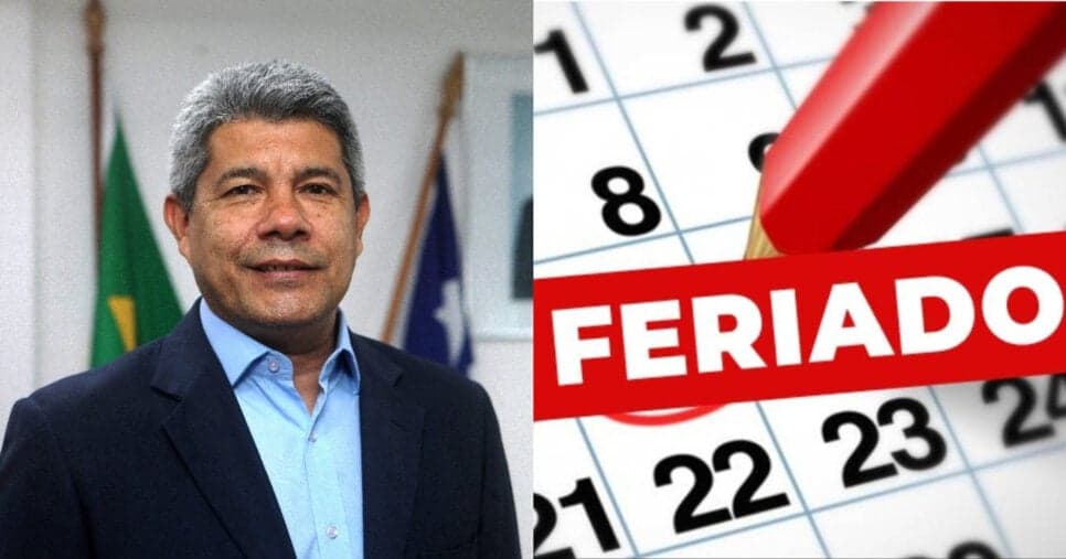 Jerônimo Rodrigues liberou: Feriado é confirmado sexta-feira (26/06) em cidades da BA