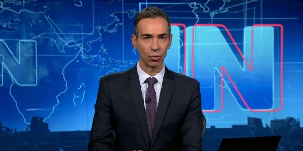 César Tralli no Jornal Nacional (Foto: Reprodução / Globo)