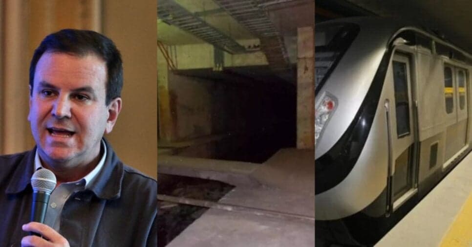 Eduardo Paes ciente e caindo aos pedaços: Fim devastador de 2 estações no metrô do Rio de Janeiro