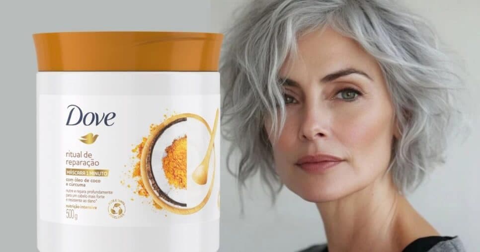 Máscara Hidratante Dove Nutrição Intensa (Foto Reprodução/Montagem/Lennita/Drogasil/Canva) Máscara Hidratante Dove Nutrição Intensa (Foto Reprodução/Montagem/Lennita/Drogasil/Canva)