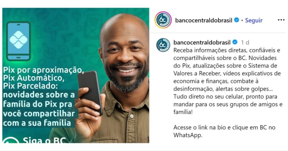 Banco Central faz comunicado Banco Central faz comunicado