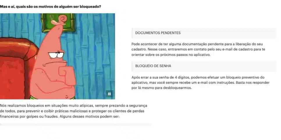 Bloqueio de conta (Foto: Reprodução / Nucommunity) Bloqueio de conta (Foto: Reprodução / Nucommunity)