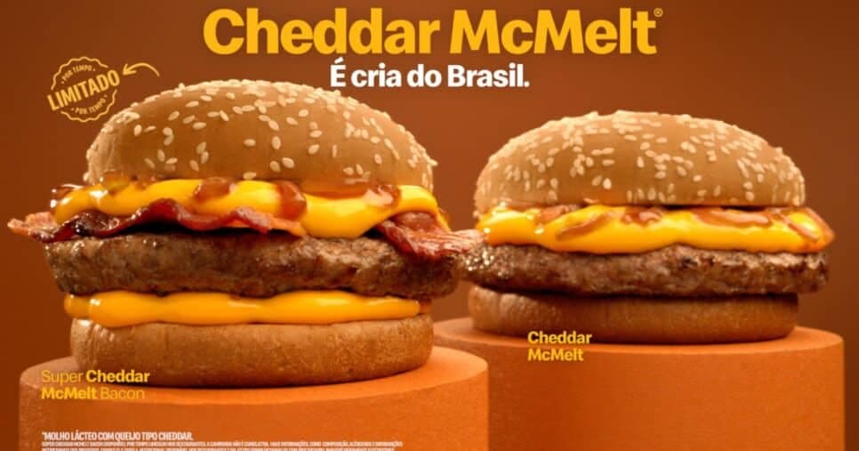 Cheddar Mcmelt, do McDonald's, é cria do Brasil - Foto: Internet