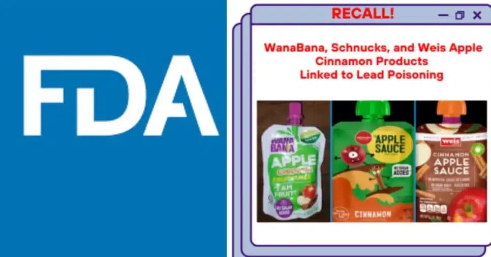 FDA determinou o recall de três linhas de papinha após risco (Foto Reprodução/Montagem/BBC/TV Foco/Lennita)