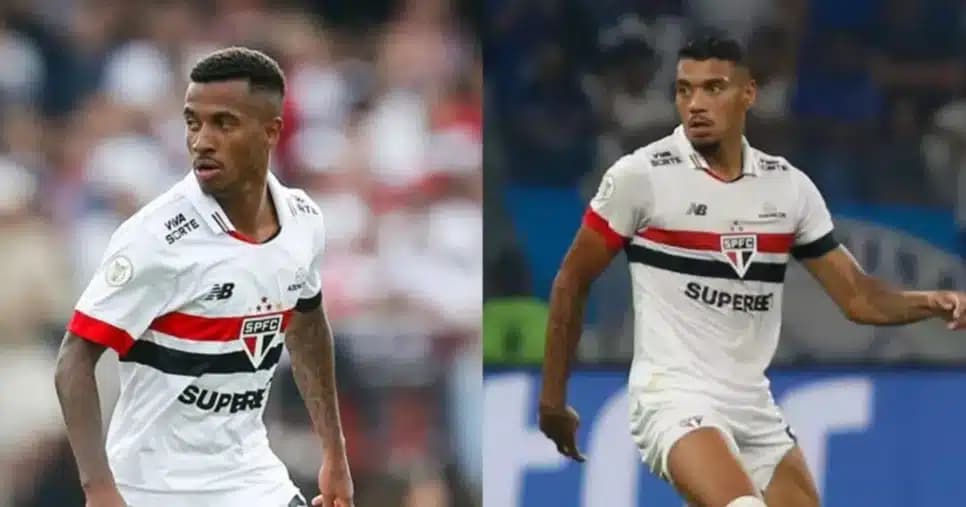 Marcos Antônio e Ruan Tressoldi pelo São Paulo (Foto: Reprodução/ Internet)
