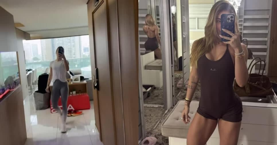 A famosa ex-mulher de Zé Felipe tem ficado em apartamento em SP (Foto: Reprodução/Montagem TV Foco) A famosa ex-mulher de Zé Felipe tem ficado em apartamento em SP (Foto: Reprodução/Montagem TV Foco)