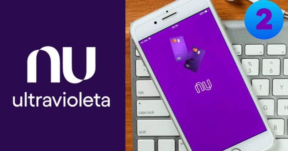 Cartão Nubank e Ultravioleta (Foto: Reprodução / Canva / Montagem TV Foco)
Cartão Nubank e Ultravioleta (Foto: Reprodução / Canva / Montagem TV Foco)