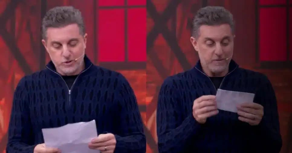 Luciano Huck leu a carta enviada por Frota (Foto: Reprodução/Montagem TV Foco)
