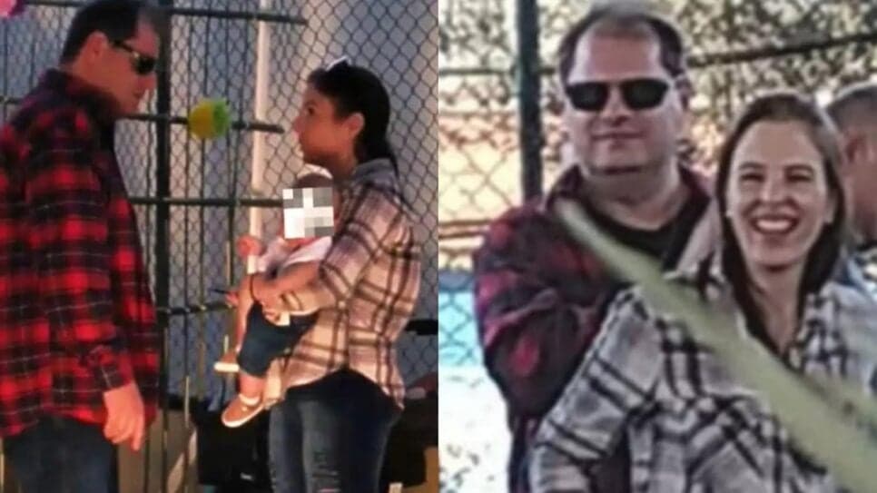 Suzane Richthofen com o marido e o filho pequeno (Fotos: Reprodução/ Internet/ Montagem)
