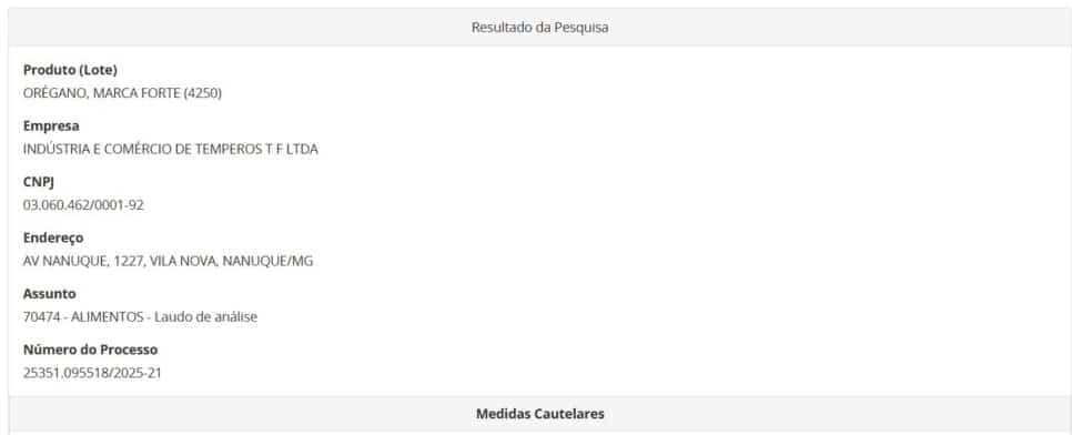 Resolução da ANVISA contra orégano maca forte parte 1 (Foto Reprodução/ANVISA) Resolução da ANVISA contra orégano maca forte parte 1 (Foto Reprodução/ANVISA)