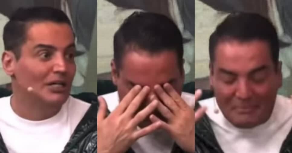 O apresentador do Fofocalizando, Leo Dias chorou ao falar sobre sua mãe (Foto: Reprodução/Montagem TV Foco)