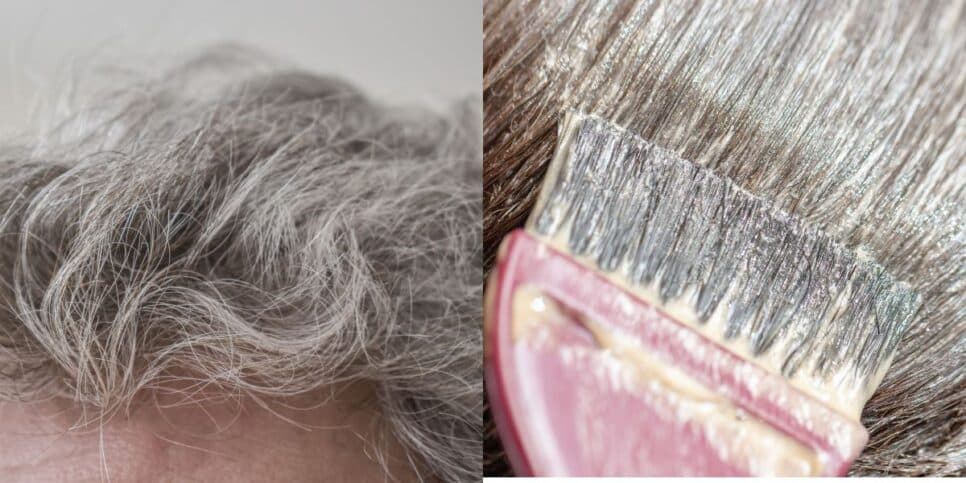 Tinta natural ajuda a acabar com os fios brancos (Reprodução: Montagem TV Foco) Tinta natural ajuda a acabar com os fios brancos (Reprodução: Montagem TV Foco)