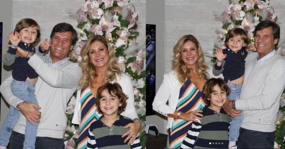 Flávia Freire ao lado do marido e dos filhos (Foto Reprodução/Montagem/Lennita/Tv Foco/Instagram@Flávia Freire Oficial) Flávia Freire ao lado do marido e dos filhos (Foto Reprodução/Montagem/Lennita/Tv Foco/Instagram@Flávia Freire Oficial)
