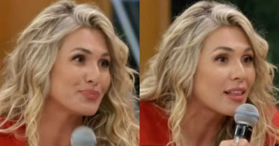 Lívia Andrade no Encontro com Patrícia Poeta, da TV Globo (Foto: Reprodução/Montagem TV Foco) Lívia Andrade no Encontro com Patrícia Poeta, da TV Globo (Foto: Reprodução/Montagem TV Foco)