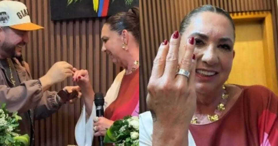 Danilo Nascimento pede mãe de Virginia em namoro durante festa (Foto: reprodução/Montagem)