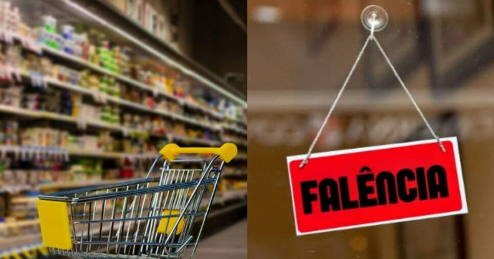 Dívida de R$184M e falência: Rede gigante de supermercados tem bens penhorados