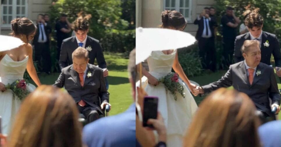 Faustão esteve no casamento de sua filha mais velha, Lara Silva • Instagram/João Silva Faustão esteve no casamento de sua filha mais velha, Lara Silva • Instagram/João Silva