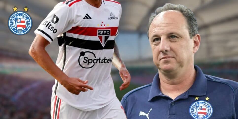 Rogério Ceni pede e SAF do Bahia se prepara para contratar meio-campista do São Paulo em 2026
