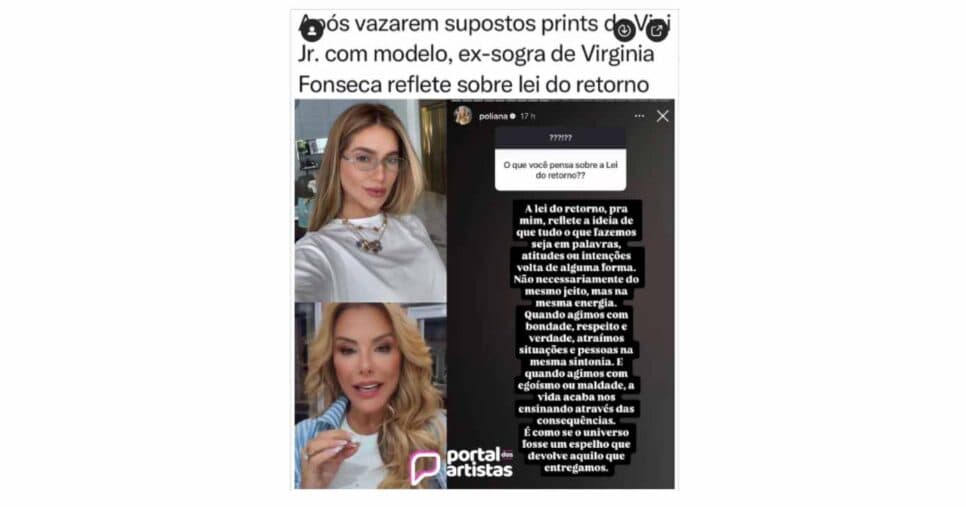 Mensagem de Poliana Rocha (Foto: Reprodução / Instagram) Mensagem de Poliana Rocha (Foto: Reprodução / Instagram)