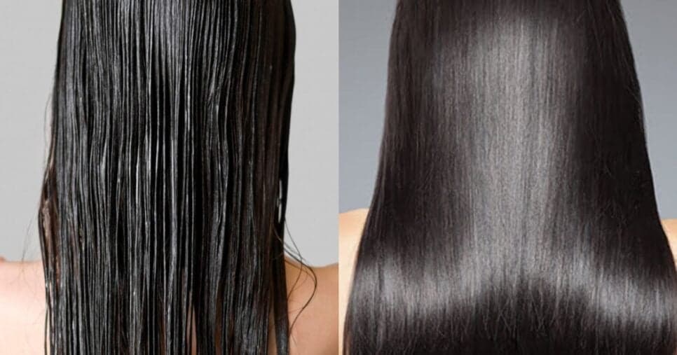 Óleo natural alisa o cabelo das pontas até a raiz sem química e até fonte de calor