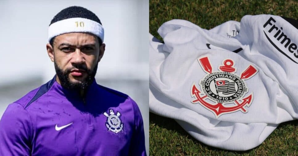 Depay recebe caminhão de dinheiro pra sair do Corinthians - Montagem/TV FOCO/Instagram Depay recebe caminhão de dinheiro pra sair do Corinthians - Montagem/TV FOCO/Instagram