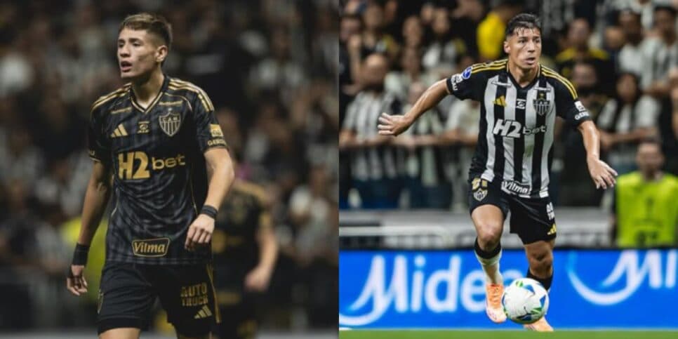 Iván Román e Alan Franco fora do Atlético-MG por suspensão (Reprodução: Instagram) Iván Román e Alan Franco fora do Atlético-MG por suspensão (Reprodução: Instagram)