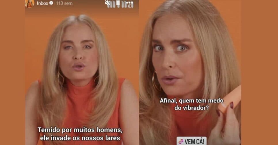 Angélica representa a marca através do perfil oficial (Foto Reprodução/Montagem/Instagram@minabemestar) Angélica representa a marca através do perfil oficial (Foto Reprodução/Montagem/Instagram@minabemestar)